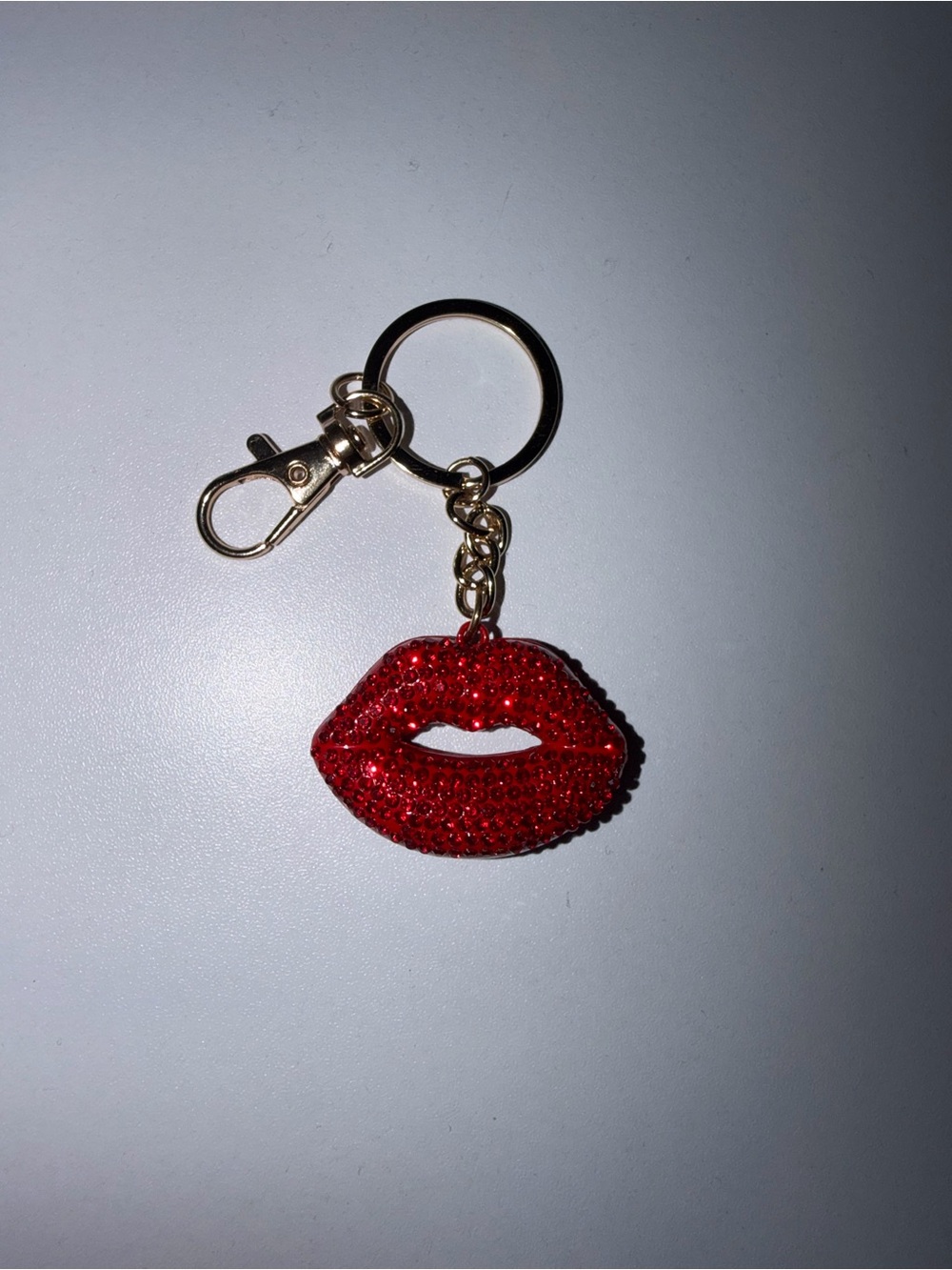 Sephora beauty insider rhinestone lip keychain